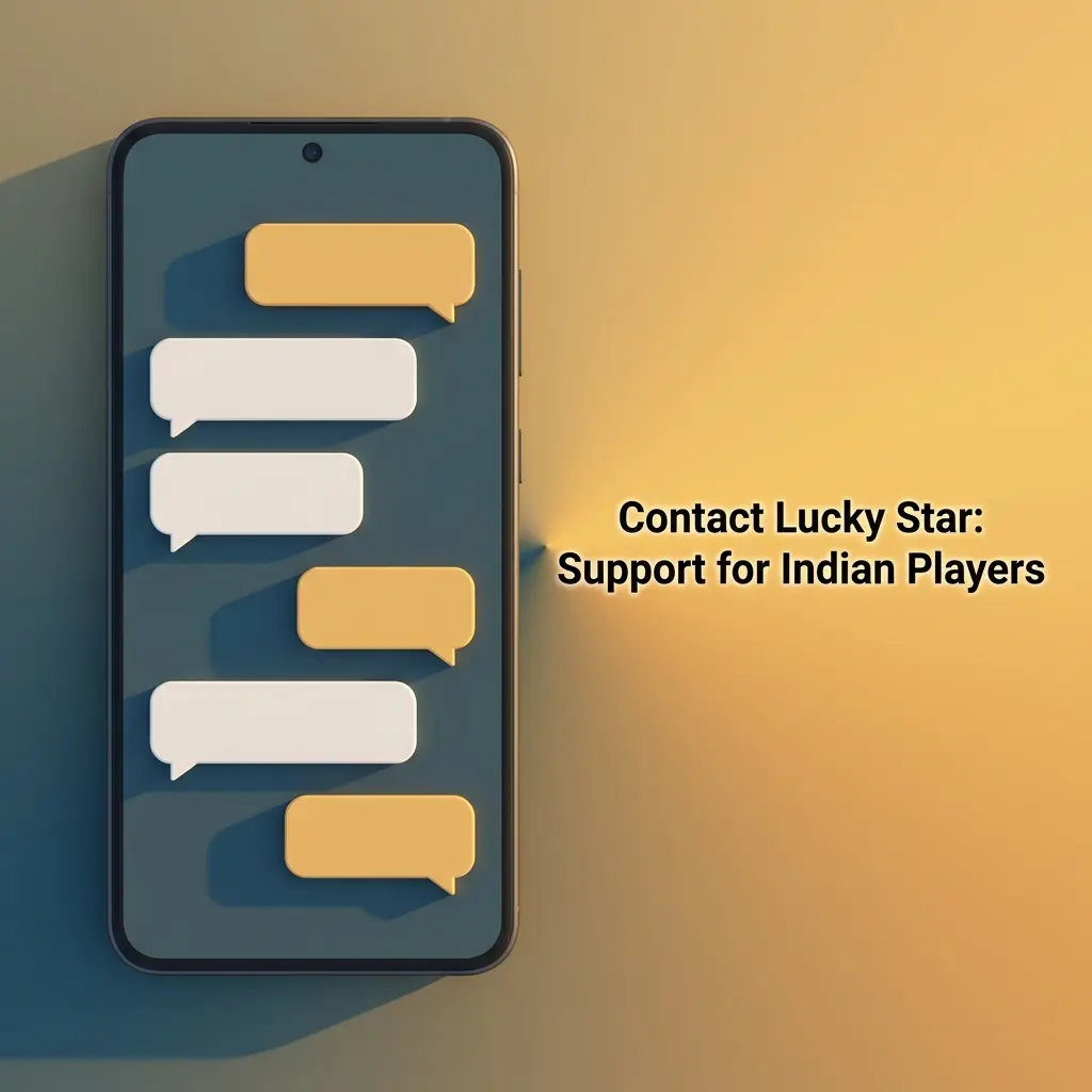Lucky Star customer support options for Indian players including live chat, email, and help centre available 24/7