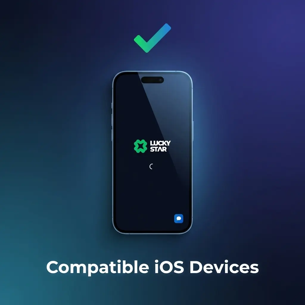 Lucky Star app compatible iOS devices including iPhone X to 15 series and iPad Air and Pro models